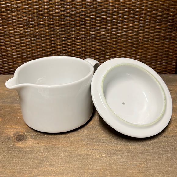 Dansk Bistro Christianshavn Blue - Vintage Cream & Sugar Jar Lid Set NWOT - Picture 11 of 16